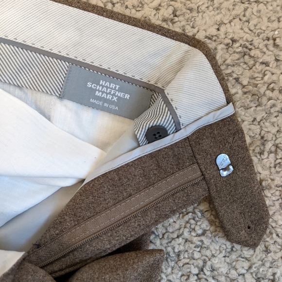 HART SCHAFFNER MARX Tailored Pants, Brown - Picture 2 of 7